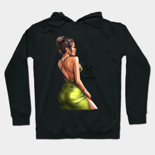 Taurus Girl Zodiac Drawing Hoodie